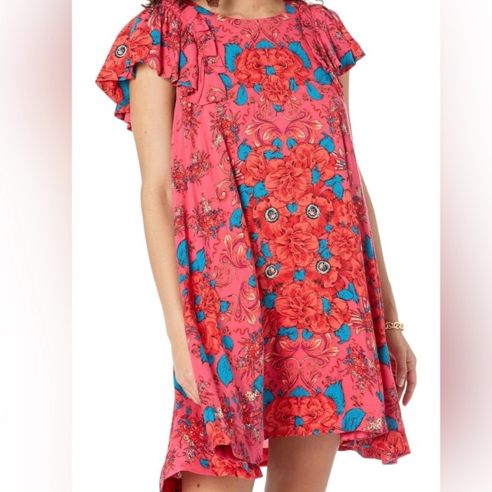 Free People Red Floral Dress